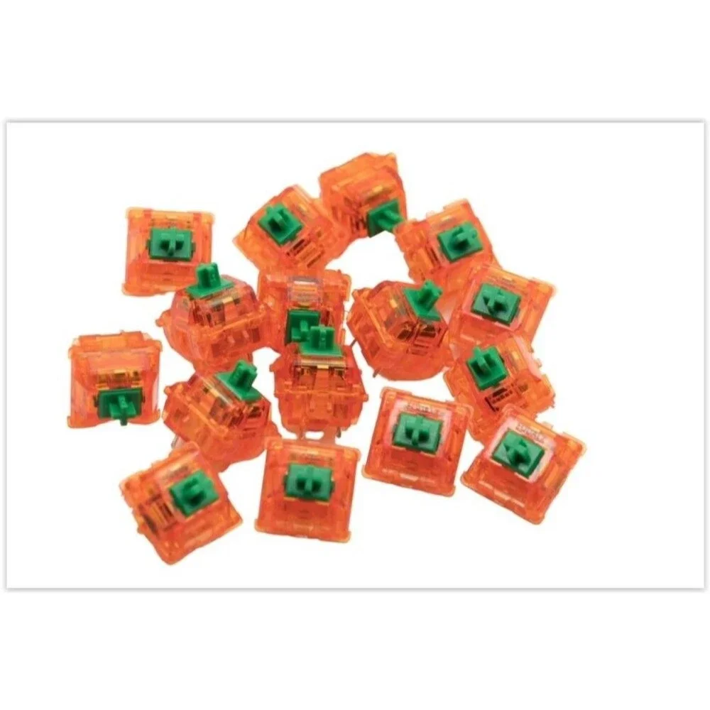 C³Equalz X TKC Tangerine Switches- 70 Lubed and Filmed Custom Keyboard switches